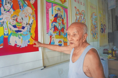 绵竹88岁年画艺人李芳福入选国家非遗传承人名单 绵竹88岁年画艺人李芳福入选国家非遗传承人名单