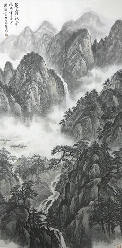 马志强作品1《晨雾初开》136×68cm.jpg