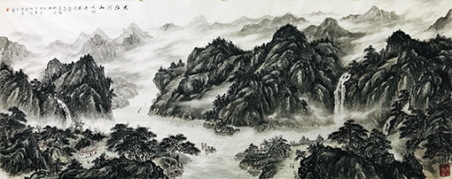 马志强作品3《大好河山》380X140cm.jpg